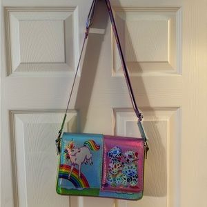 Loungefly Lisa Frank purse and zipper pouch